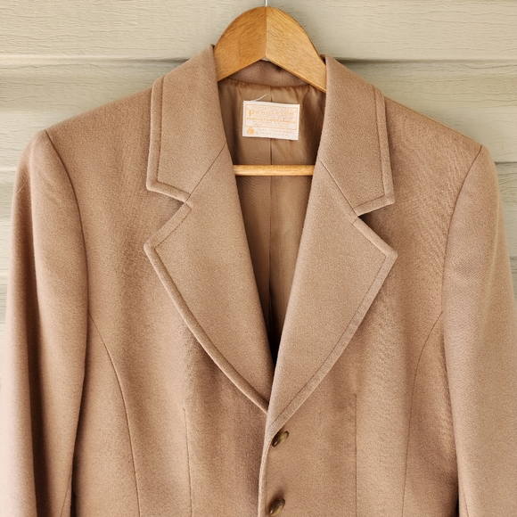 Pendleton Vintage wool tan blazer - Picture 2 of 11